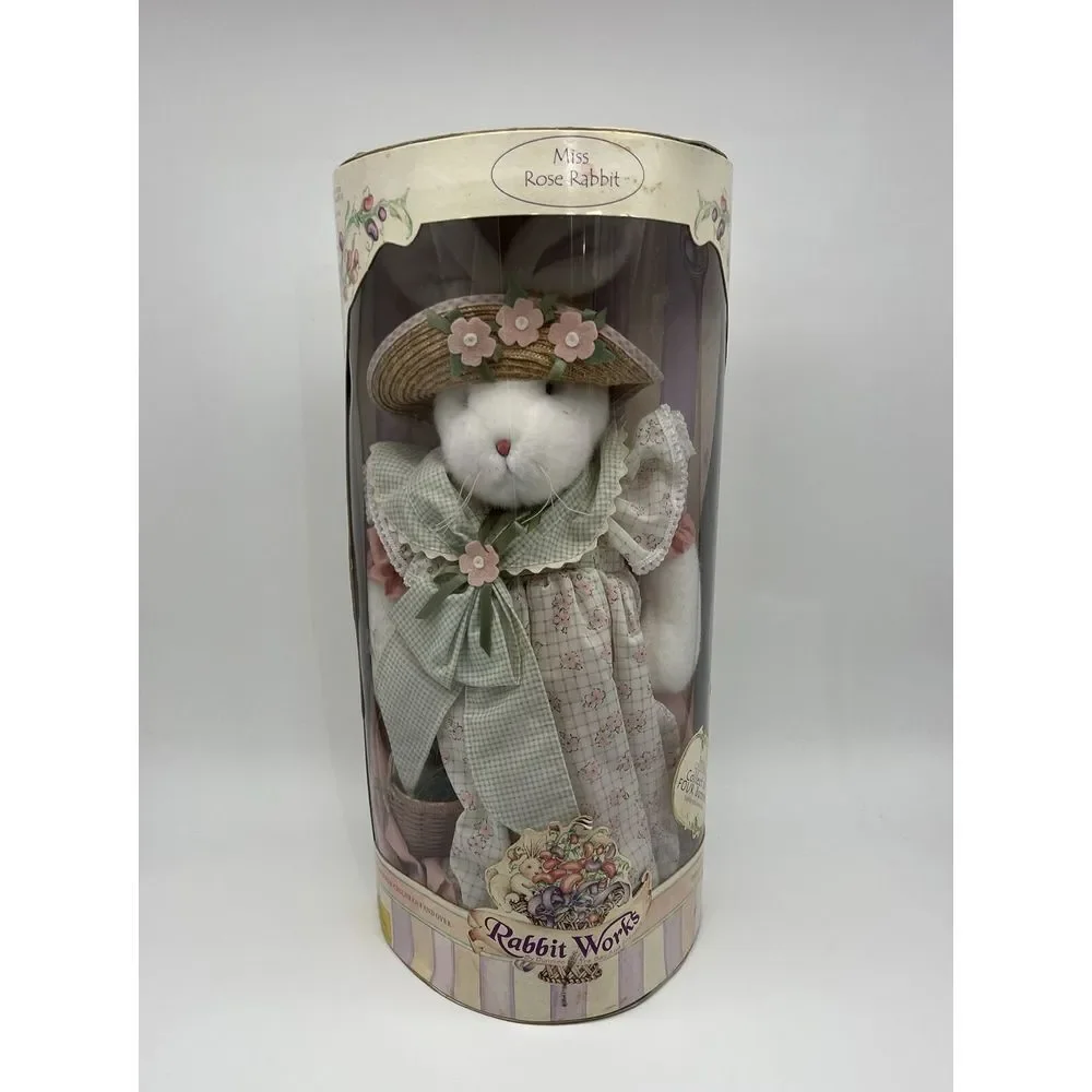 Rabbit Works Miss Rose Rabbit brand new collectible Vintage